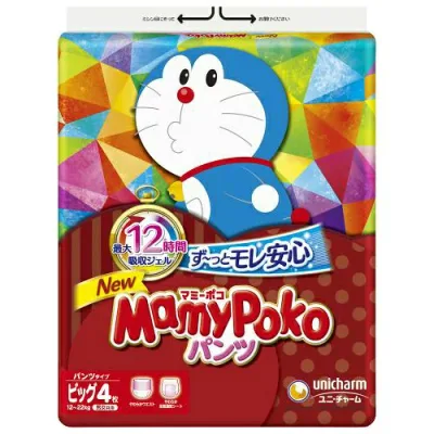 【送料お得・まとめ買い×11個セット】ユニ・チャーム マミーポコパンツ ビッグサイズ 4枚入ドラえもん