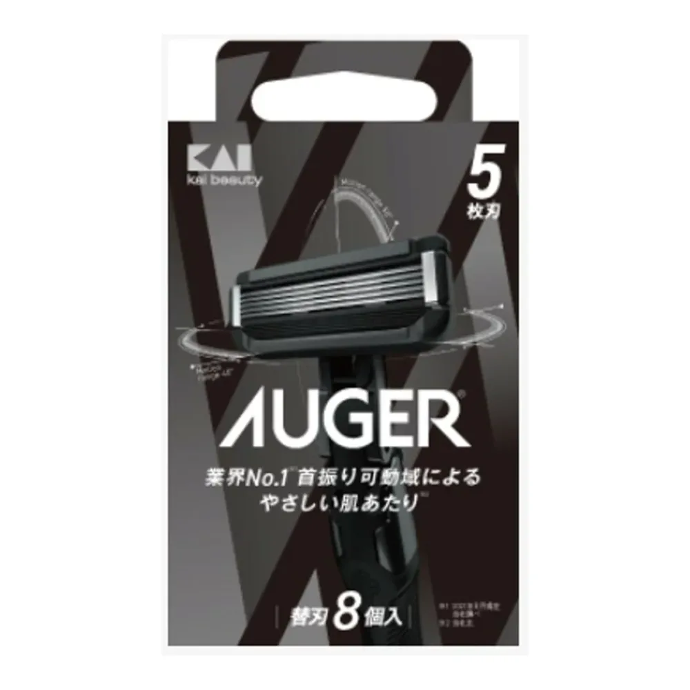 【送料お得・まとめ買い×6個セット】貝印 KAI AUGER 替刃 8個入