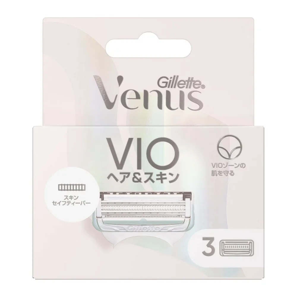 【送料お得・まとめ買い×40個セット】P&G ジレット ヴィーナス VIOヘア&スキン カミソリ 替刃3個入