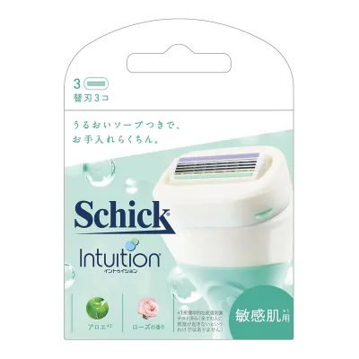 【送料お得・まとめ買い×11個セット】Schick イントゥイション 敏感肌用 替刃 3コ入