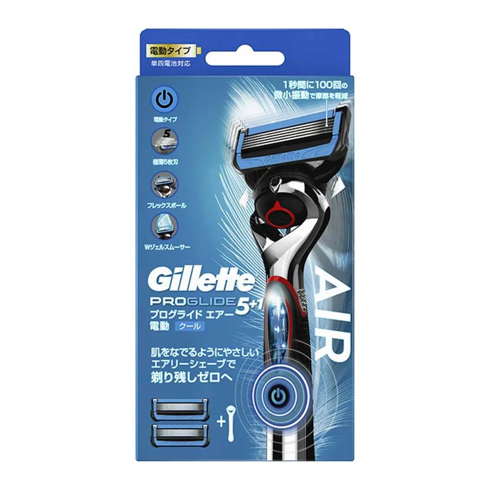 【送料お得・まとめ買い×11個セット】P&G ジレット プログライドエアー 電動ホルダー カミソリ シェーバー 替刃2個付
