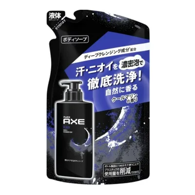 【送料お得・まとめ買い×11個セット】ユニリーバ AXE アックス フレグランス ボディソープ ブラック クールマリンの香り つめかえ用 280g