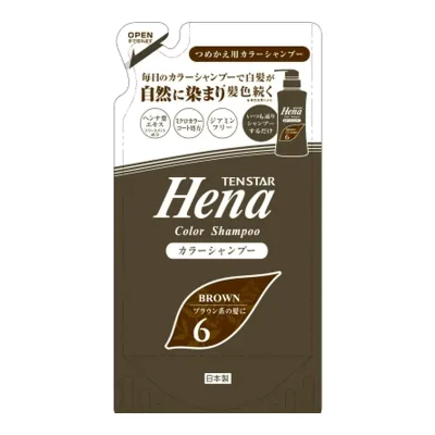 【送料お得・まとめ買い×9個セット】三宝 テンスター カラーシャンプー ダークブラウン 詰替用 260ML 白髪用 カラーシャンプー