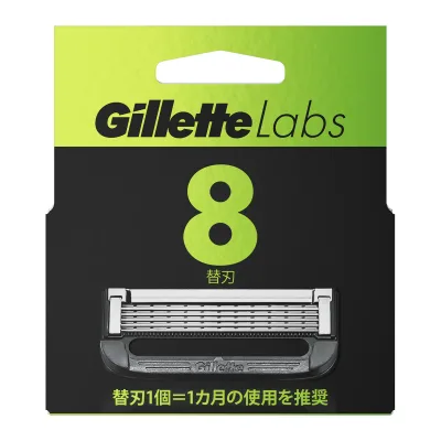 【送料お得・まとめ買い×7個セット】P&G ジレットラボ 角質除去バー搭載 替刃 8個入