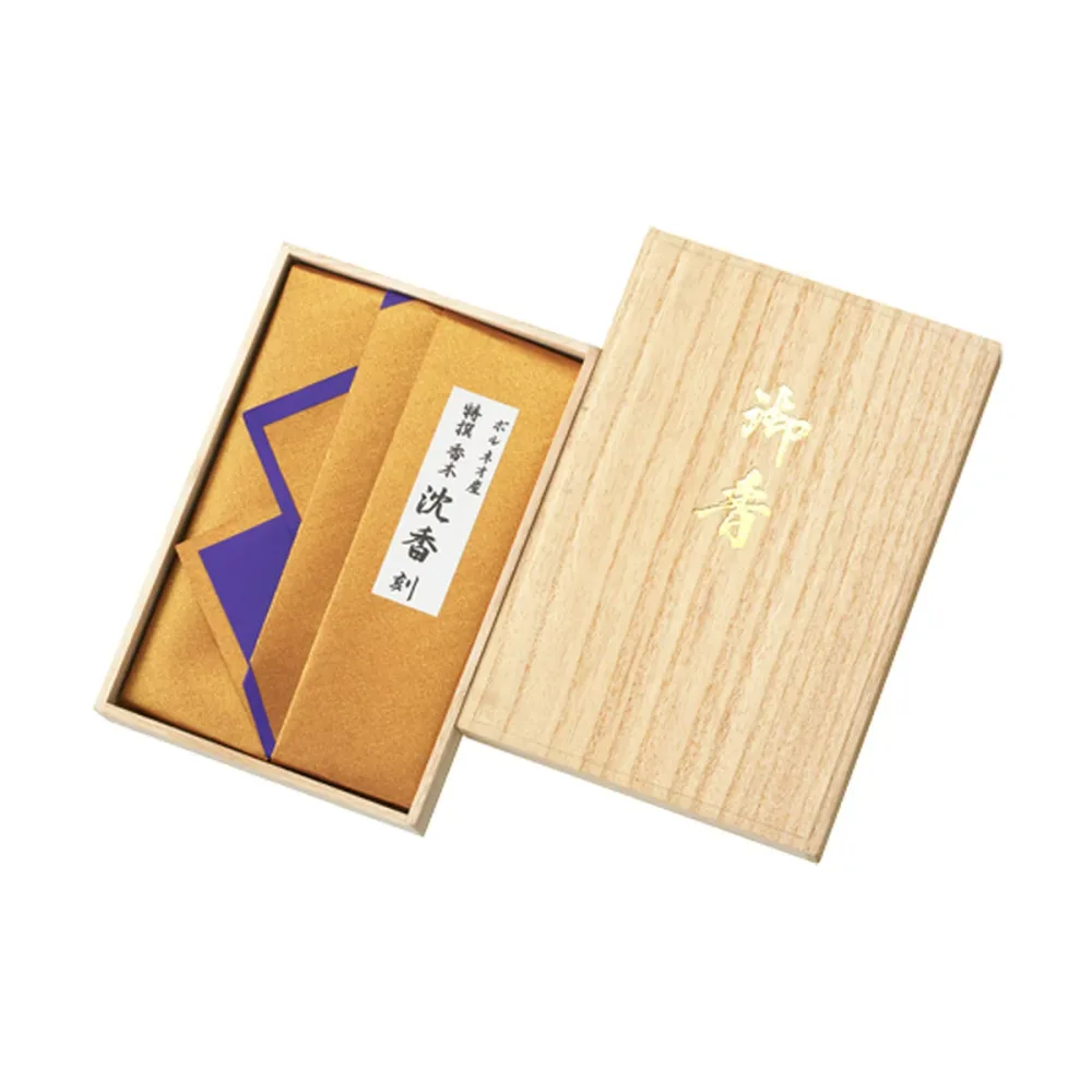 【送料お得・まとめ買い×2個セット】日本香堂 ボルネオ産 特撰 香木 沈香 刻 30g