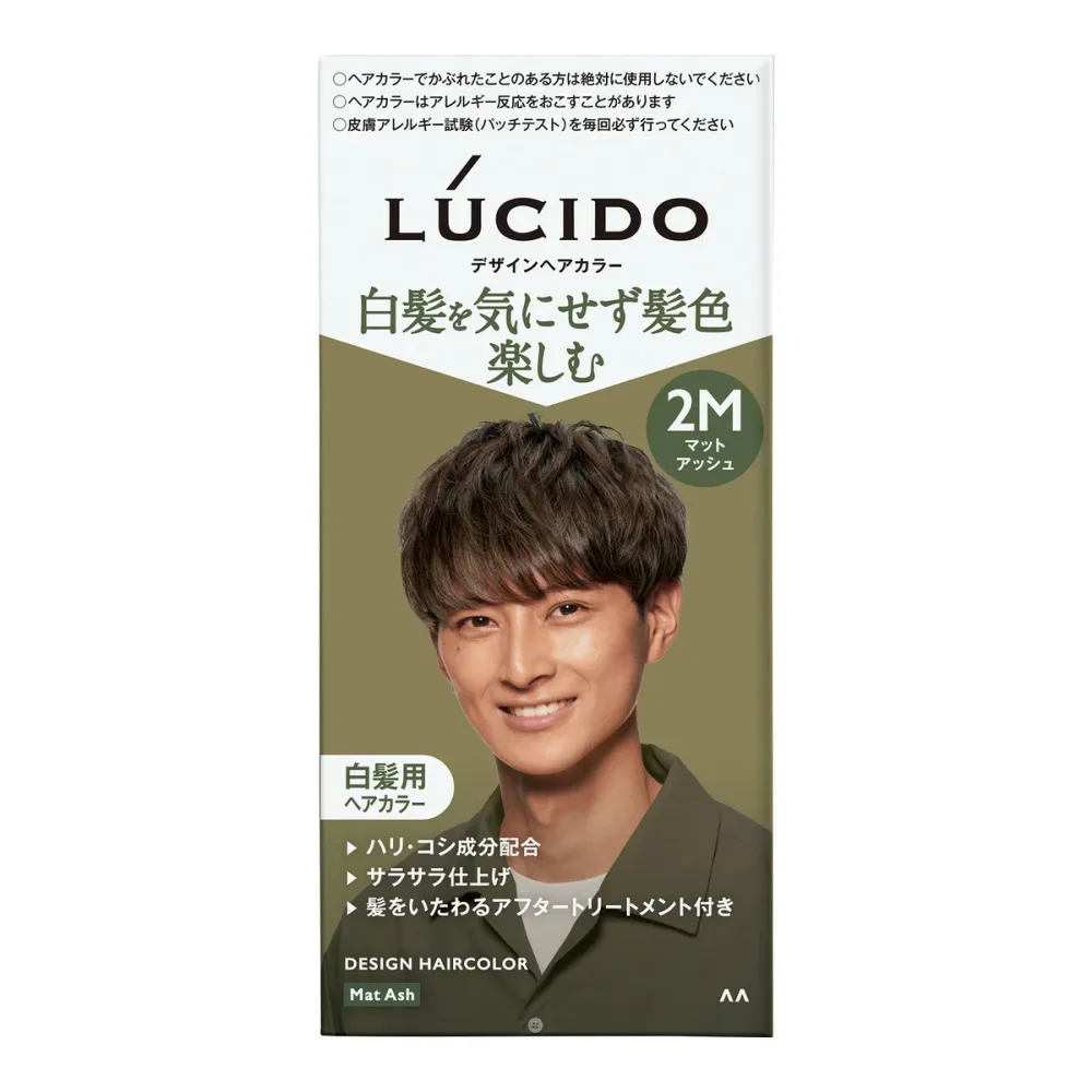 【あわせ買い2999円以上で送料お得】マンダム LUCIDO ルシード デザインヘアカラー 2M マットアッシュ 白髪用 ヘアカラー 男性用