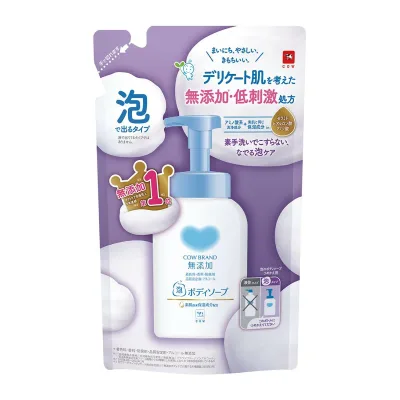 【送料お得・まとめ買い×16個セット】牛乳石鹸共進社 カウブランド 無添加 泡のボディソープ 詰替用 泡タイプ 450ml