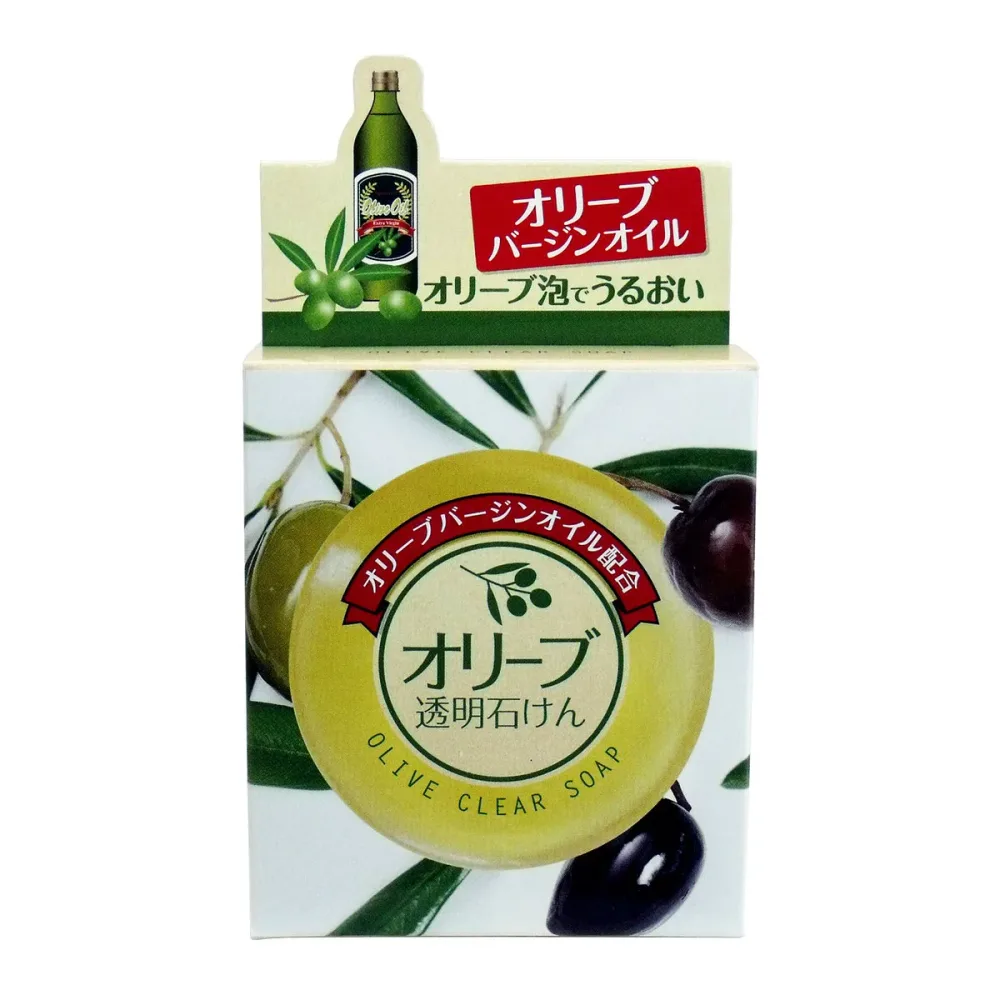 【送料お得・まとめ買い×13個セット】ユゼ オリーブ透明せっけんEX 洗顔 90g 洗顔石けん