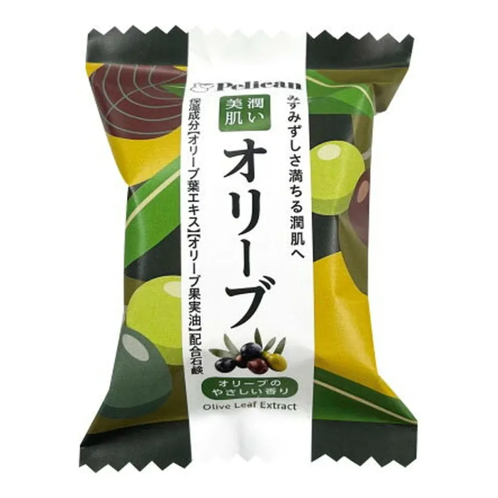 【送料お得・まとめ買い×13個セット】ペリカン石鹸 ペリカンファミリー石鹸 オリーブ 80g