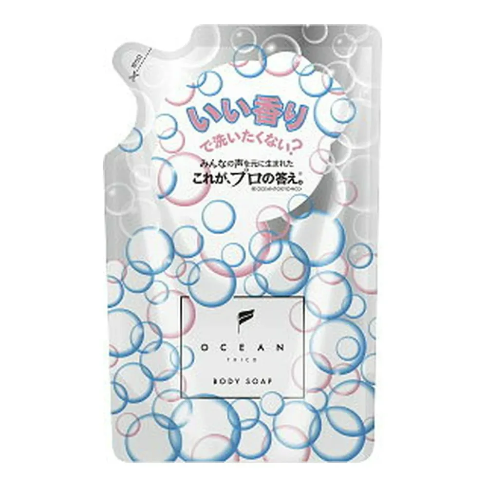 【送料お得・まとめ買い×11個セット】オーシャンズワールド オーシャントリコ ボディソープハッピーな香り 詰替 400mL