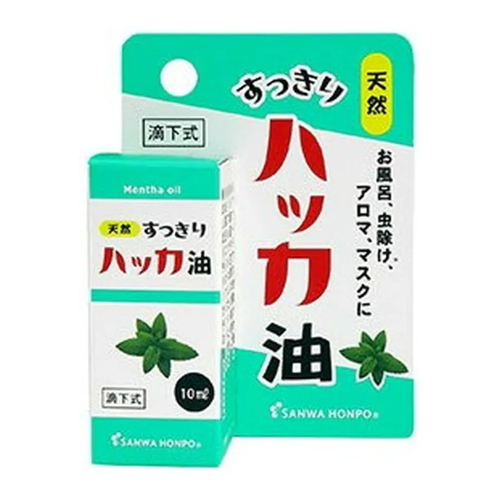 【送料お得・まとめ買い×11個セット】三和通商 SANWA HONPO すっきり ハッカ油 10mL 滴下式