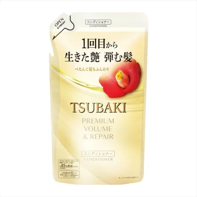 【送料お得・まとめ買い×13個セット】ファイントゥデイ TSUBAKI プレミアム ボリューム&リペア コンディショナー 詰替 300mL つばき 椿 ツバキ
