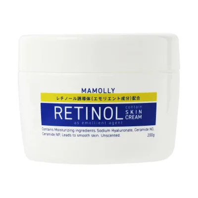 【送料お得・まとめ買い×13個セット】コスメステーション MAMOLLY マモリー レチノール配合 スキンクリーム 200g