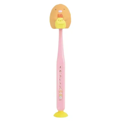 【送料お得・まとめ買い×7個セット】ユーカンパニー すみっコぐらし 吸盤&キャップ付きマスコット 歯ブラシ とんかつ