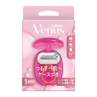 【あわせ買い2999円以上で送料お得】P&G ジレット ヴィーナス うるおい肌ケース付きホルダー レディースかみそり