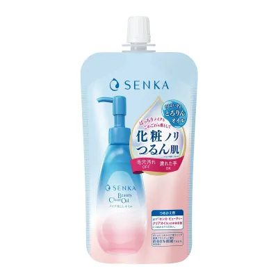 【送料お得・まとめ買い×3個セット】ファイントゥデイ センカ ビューティークリアオイル つめかえ用 160mL クレンジング メイク落としオイル