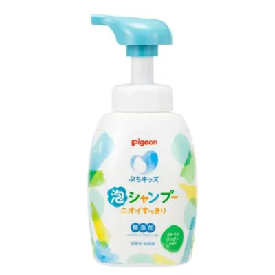 【送料お得・まとめ買い×9個セット】ピジョン Pigeon ぷちキッズ 泡シャンプー ニオイすっきり さわやかシャボンの香り 本体 300mL