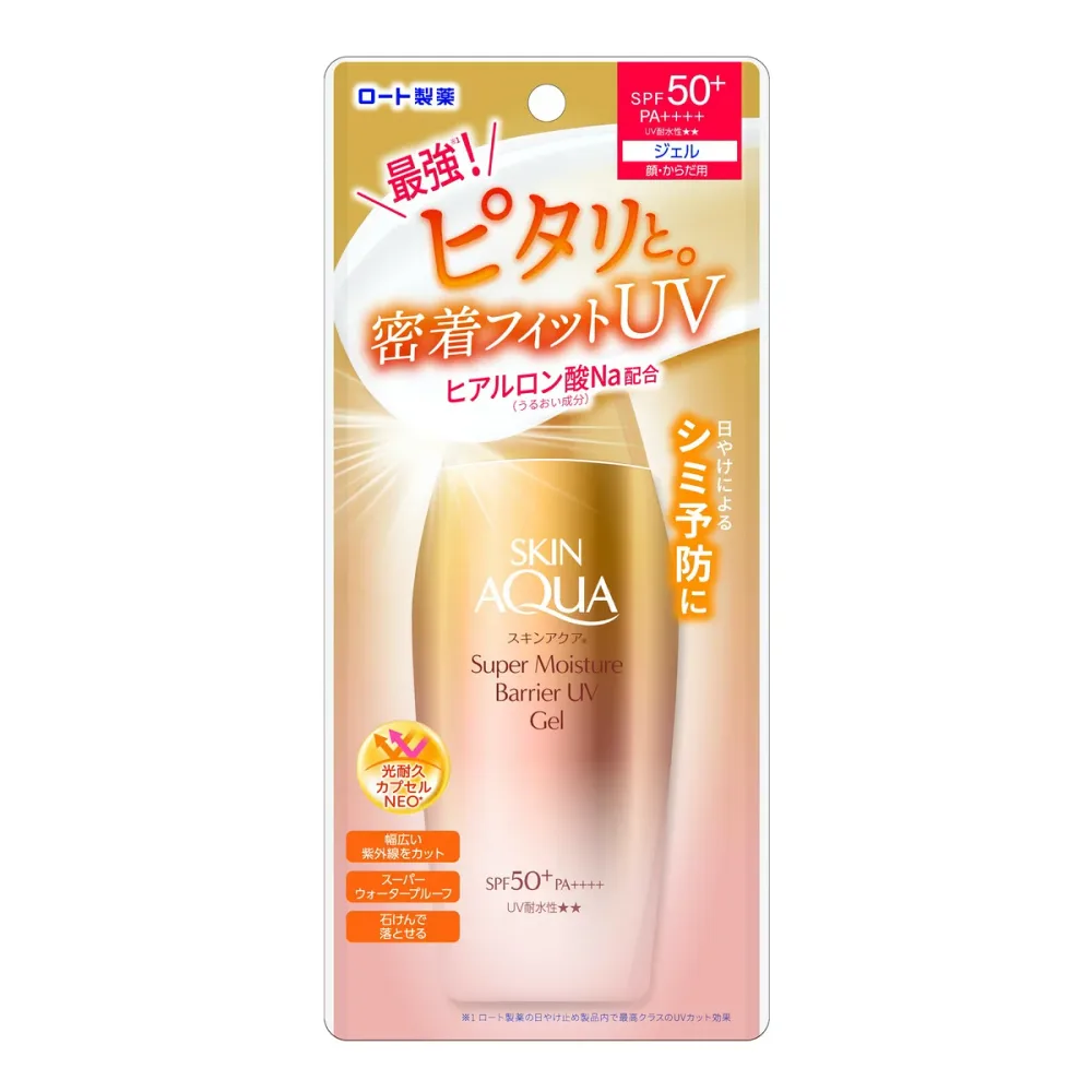 【あわせ買い2999円以上で送料お得】ロート製薬 スキンアクア スーパーモイスチャー バリア UV ジェル 100g SPF50+ PA++++ UV耐水性☆☆