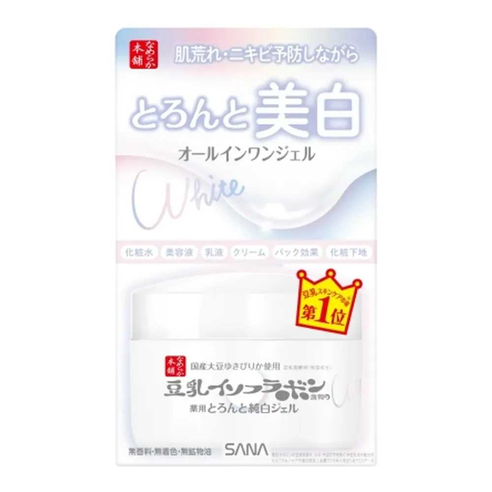 【送料お得・まとめ買い×7個セット】常盤薬品工業 サナ なめらか本舗 とろんと濃ジェル 薬用 美白 N 本体 100g オールインワンジェル