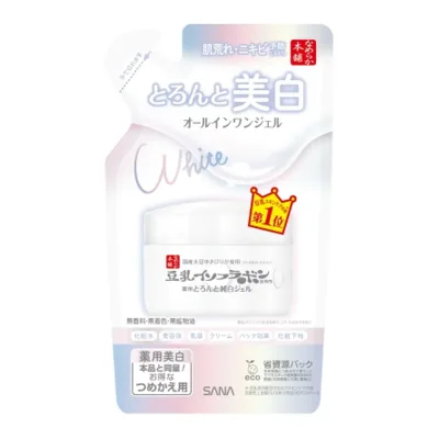 【送料お得・まとめ買い×11個セット】常盤薬品工業 サナ なめらか本舗 とろんと濃ジェル 薬用 美白 N つめかえ用 100g オールインワンジェル