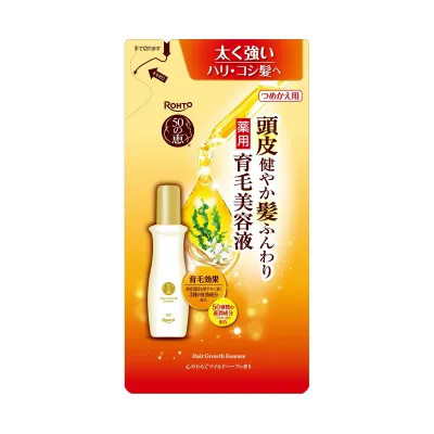 【送料お得・まとめ買い×2個セット】ロート製薬 50の恵 頭皮健やか髪ふんわり 薬用 育毛美容液 つめかえ用 150mL