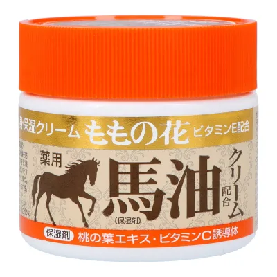 【送料お得・まとめ買い×9個セット】オリヂナル ももの花 馬油クリーム 70g 保湿クリーム