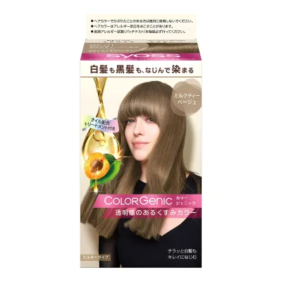 【送料お得・まとめ買い×9個セット】ヘンケルジャパン サイオス カラージェニック ミルキー ヘアカラー BE01 ミルクティーベージュ