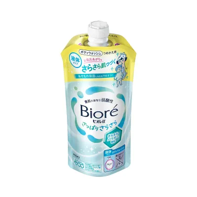 【送料お得・まとめ買い×9個セット】花王 ビオレu さっぱりさらさら つめかえ用 320mL ボディウォッシュ 液体タイプ