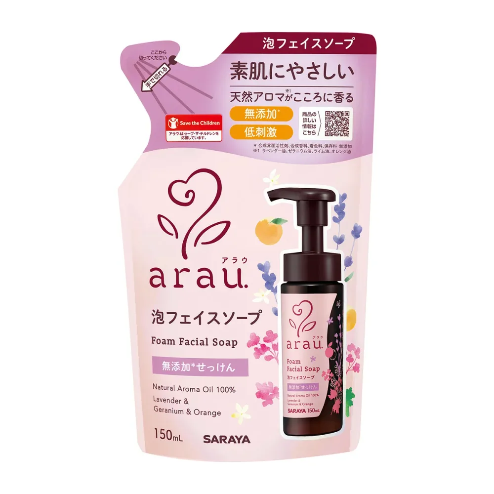 【あわせ買い2999円以上で送料お得】サラヤ アラウ 泡フェイスソープ 詰替用 150ml