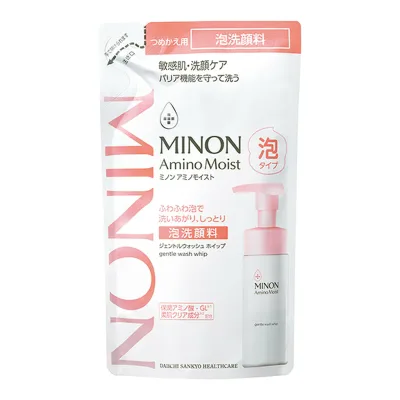 【送料お得・まとめ買い×11個セット】第一三共ヘルスケア ミノン アミノモイスト ジェントルウォッシュ ホイップ つめかえ用 130mL 泡洗顔料