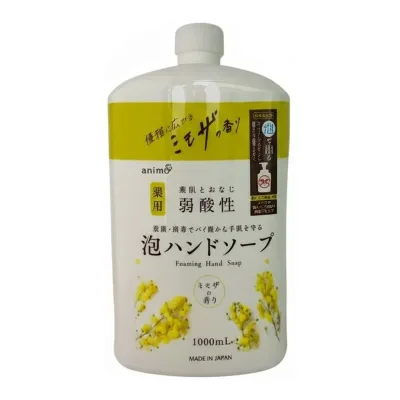 【あわせ買い2999円以上で送料お得】薬用 泡ハンドソープ ミモザの香り つめかえ用 1000mL ロケット石鹸