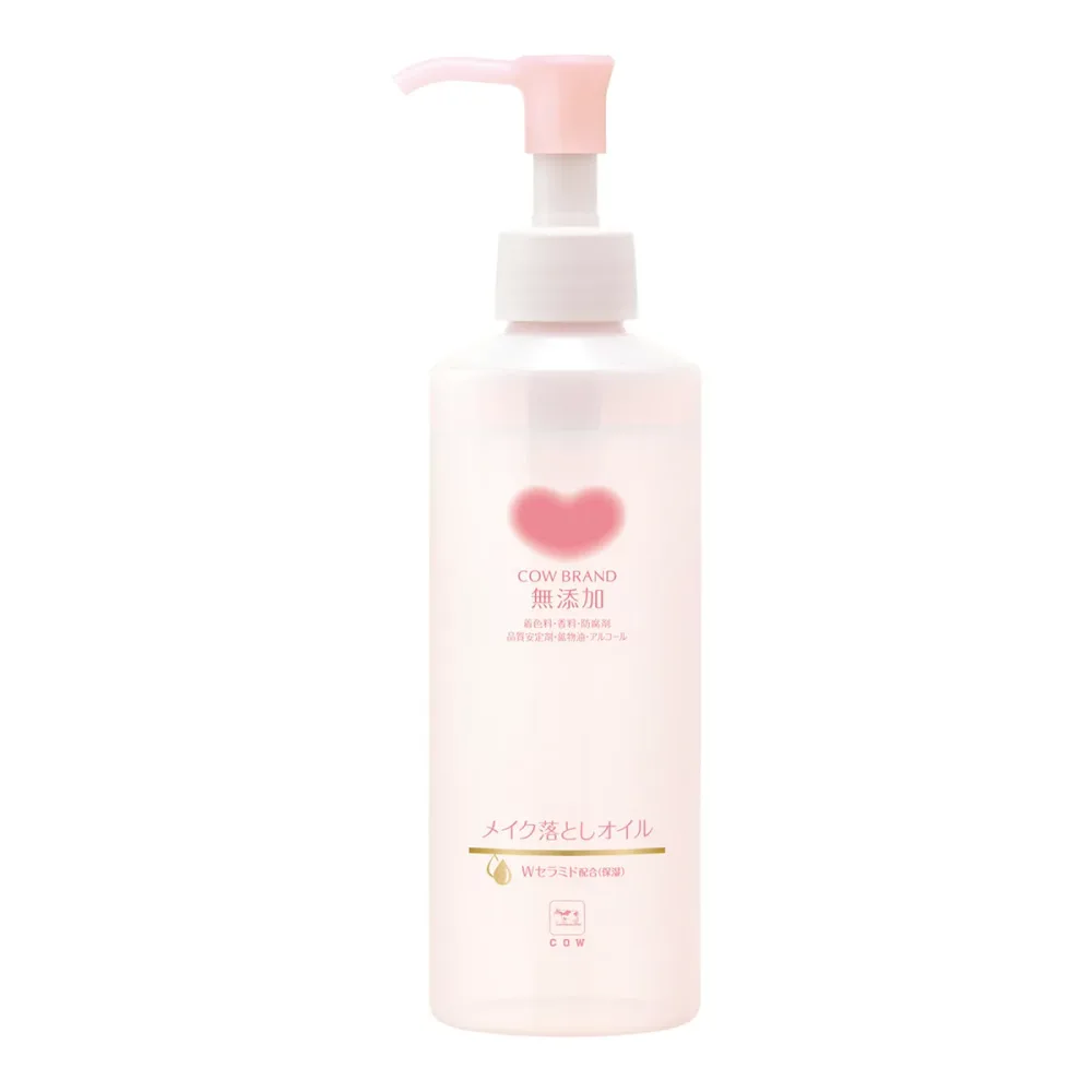【送料お得・まとめ買い×7個セット】カウブランド 無添加 メイク落とし オイル ポンプ付 本体 180mL 牛乳石鹸共進社