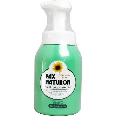 パックス ナチュロン シャンプー ポンプ 500ml ヘアシャンプー ノンシリコン 石鹸シャンプー 石けん ヘアケア 無添加
