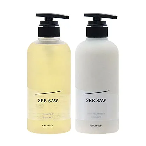 ルベル 【セット品】SEE/SAW(シーソー)ヘア&スキャルプシャンプーB × ヘアトリートメントB 500/500g 2個アソート