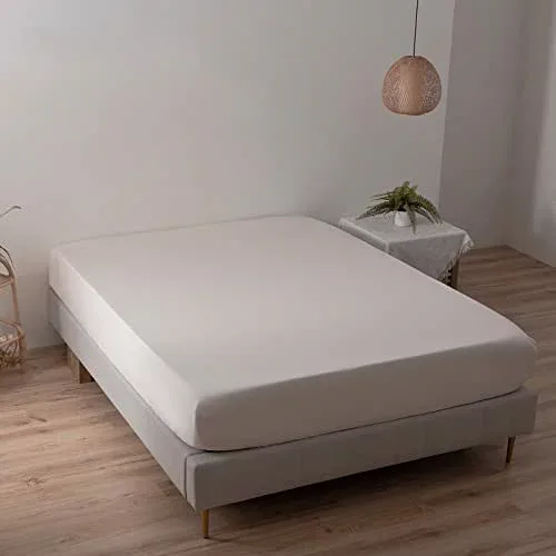 MILDLY ボックスシーツ ダブル 140x200cm 単品 オーストラリア綿100% ホテル仕様 サテン調 おしゃれ シーツ 140 200