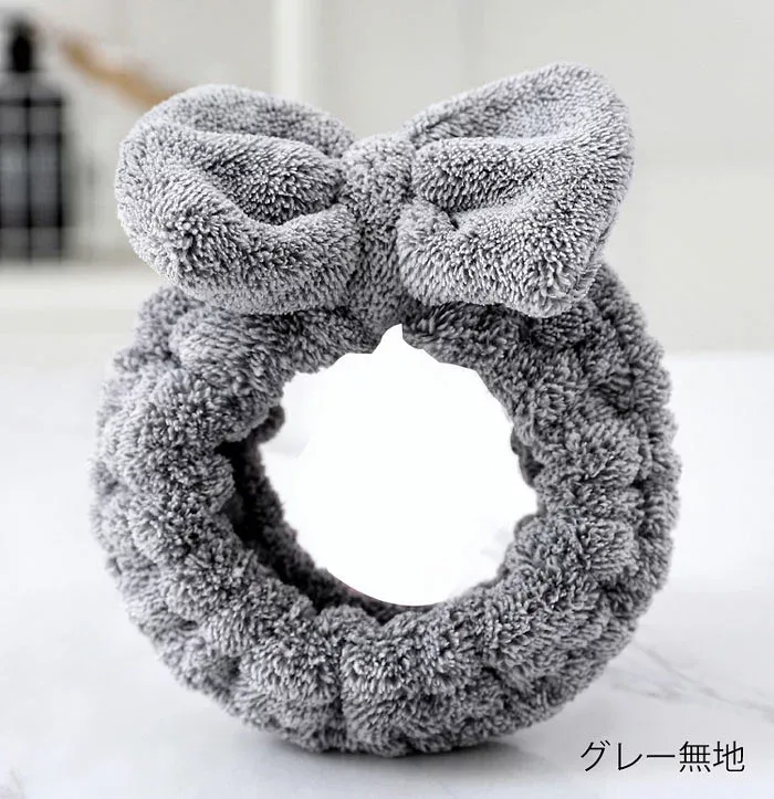 おしゃれ 化粧 ヘアバンド 髪留め 化粧 柔らかい 洗顔用 カチューシャ レディース メイク用 伸縮性あり 吸水吸湿 洗顔 速乾 リボ