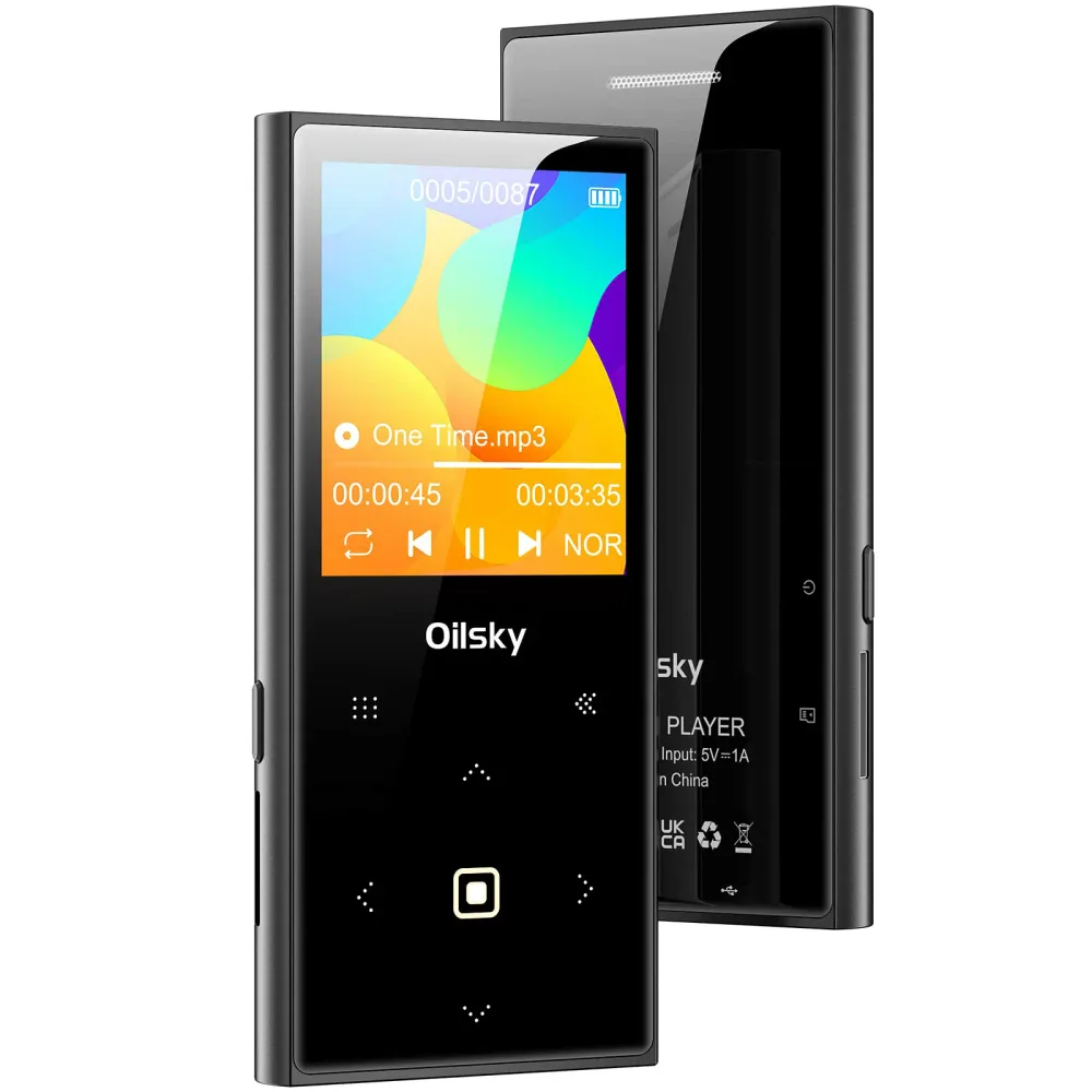 MP3プレーヤー 64GB Bluetooth 5.0 デジタルオーディオプレーヤー ダイレクト録音 128GB 拡張可能 タッチパネル 合金製 内蔵スピーカー ボイスレコーダー ミュージックプレーヤー FMラジオ 大容量内蔵
