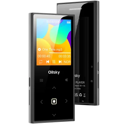 MP3プレーヤー 64GB Bluetooth 5.0 デジタルオーディオプレーヤー ダイレクト録音 128GB 拡張可能 タッチパネル 合金製 内蔵スピーカー ボイスレコーダー ミュージックプレーヤー FMラジオ 大容量内蔵