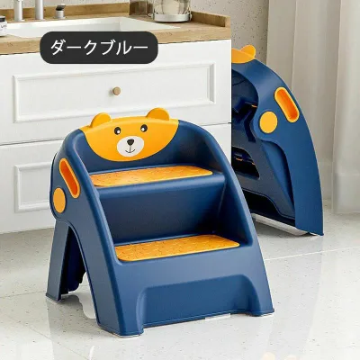 現役ママが考えた ステップスツール 2段 踏み台 脚立 折りたたみ PP材質 安心 軽量 滑り止め 耐荷重50kg 折りたたみステップ ステップチェア ステップ台 ステップ スツール キッズステップ ふみ台 踏台 子供 こども 子ども 幼児 玄関 キッチン 洗面所 手洗い おしゃれ 5色