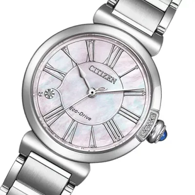 CITIZEN L シチズン エル 白蝶貝ダイアル マザーオブパール ソーラー光発電 クォーツ腕時計 女性用腕時計 レディース ダイヤモンド 53,900円