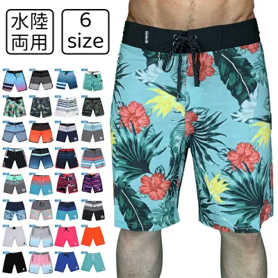 【マラソン期間中★ポイント5倍】 水着 メンズ 水陸両用 ビーチパンツ 大きいサイズ サーフ サーフパンツ おしゃれ ハーフ 海パン 海水パンツ ロング丈 ビーチ ハーフパンツ マリンスポーツ トランクス型 速乾 海外旅行