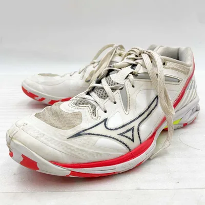 【中古】ミズノ WAVE CLAW 3 ウエーブクロー バドミントンシューズ 24.5cm 71GA244305 レディース MIZUNO