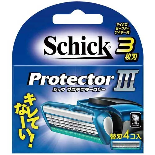 シック Shick プロテクタースリー3枚刃 替刃 4個入【取寄商品】