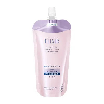 ELIXIR エリクシール 【医薬 部外 品】 ブライトニング ロ ーション しっとりタイプ ca (つめかえ用) 150mL | 化粧水 ・ ロ ーション | ミルク・ロ ーション状 | リラックス感のあるアク アフロ ーラルの香り | 透明感 美白 エイジングケア ハリ