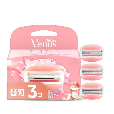 VENUS(ヴィーナス) カミソリ カミソリ 女性用 ホワイトティーの香り うるおい肌へ 替刃 3個 コンフォートグライド