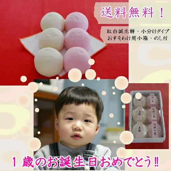 【人気の小分けタイプ】【送料無料!】【短冊に名前入れOK】【最短2日前までOK】【おすそわけ用のし・箱2セット付】誕生餅/一升餅/背負い餅/一生餅【楽ギフ_のし】縁起の良い背負い餅・一生餅|最短2日前注文受付|贈り物に最適 背負い餅、一生餅、初誕生日、節句、記念品