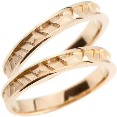 【クーポンで10%OFF】18金 ペアリング レディース メンズ 男女 マリッジリング 結婚指輪 ピンクゴールドk18 ストレート 宝石なし 地金 ブライダルリング 結婚式 結婚記念 幅広 裏抜きなし カップル指輪 レディース メンズ 男女