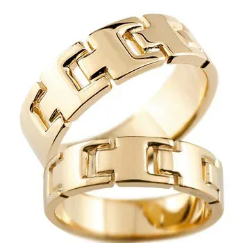 【クーポンで10%OFF】ペアリング マリッジリング 結婚指輪 ピンクゴールドk18 地金リング 幅広 18金 女性 男性 男女兼用 ユニセックス レディース