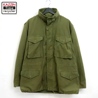 【中古】70s USA製 ヴィンテージ U.S.ARMY 3rd フィールド ミリタリージャケット 古着 メンズ 表記M-Rサイズ オリーブグリーン