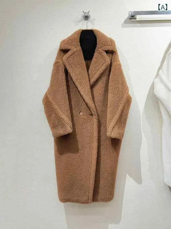 ボアコート レディース テディベアコート ロング丈 アウター もこもこ 防寒 厚手 ビッグシルエット 暖かい オーバーサイズ フェイクファー 柔らかい 軽い 着回し コート 秋冬用 おしゃれ